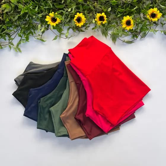 Short Suplex Feminino Cintura Alta Bermuda Academia Moda Fitness para Treino e Caminhada