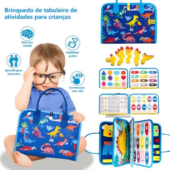 Montessori Busy Toys Felt Cloth Book DIY Atividades Educação Infantil Brinquedos Sensoriais
