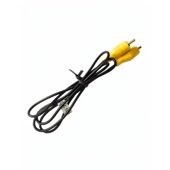 Cabo De Video Rca Macho Adaptador Amarelo 90cm Dourado Extensão