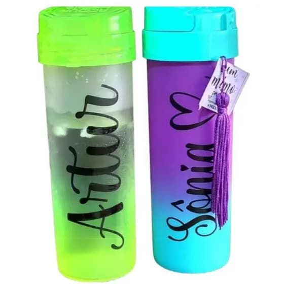 Garrafa Squeeze Degradê 2 unidades personalizada