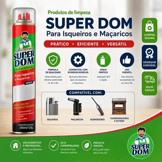Spray Recarregável Super Dom 250ml