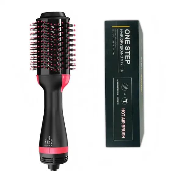Escova Secadora Alisador Elétrica Quente Cabelo Com 3 Em1 Hair Styler APENAS 110V Jimmystore