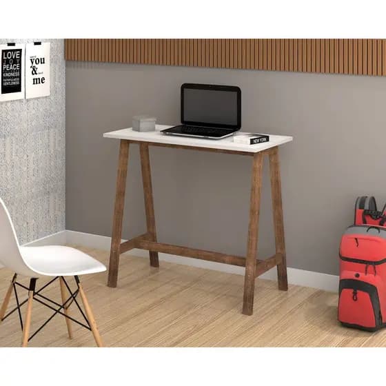 Mesa De Estudos Cross 90cm DMOB Funcional e Decorativa