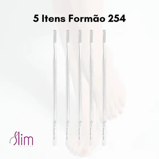 Kit 5 itens Formão N° 254A - Podologia Manicure Profissionais