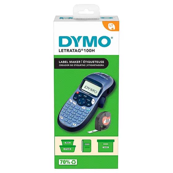 Rolutador LT100H Eletronico Letratag Dymo Azul Métalico