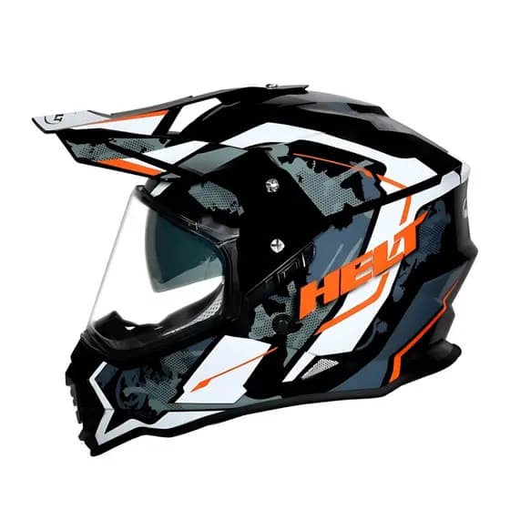 Capacete Trilha Helt Cross Vision Ride C/ Óculos Interno