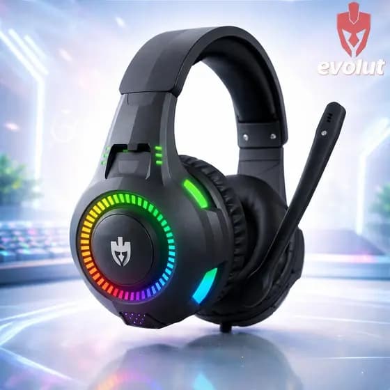 Headset Fone De Ouvido Gamer Led Rgb Com Microfone Ps3 USB PC PS4 Xbox Computador Note Headphone