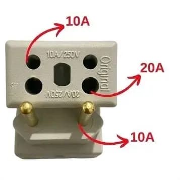 Kit Adaptador de Tomada Bob Esponja Benjamim Plug Universal - Entrada de 10A e 20A