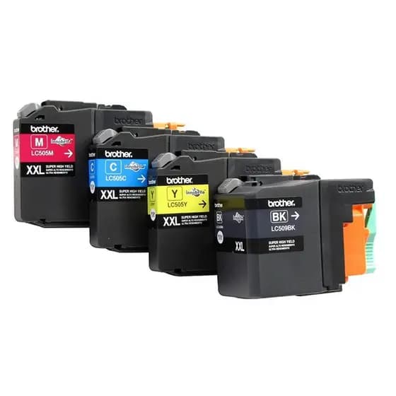 Kit 4 Cartuchos Brother Original SEM CAIXA LC509BK | LC505C | LC505M | LC505Y MFC-J200 DCP-J105 DCP-J100
