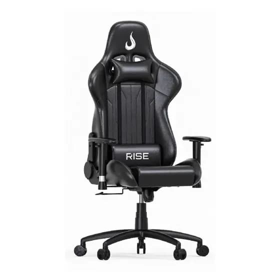 Cadeira Gamer Rise Mode Z3 Black com Braço 4D e Reclinação 90° a 180°