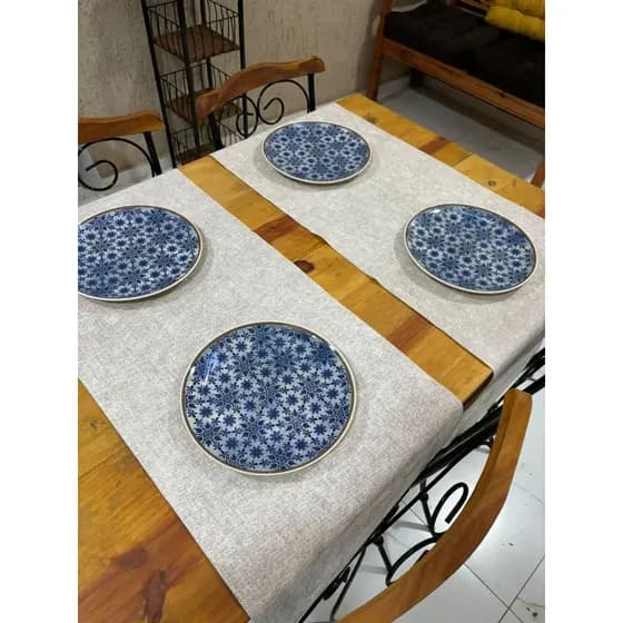 Kit 2 Trilhos de Mesa Impermeáveis 140cm | Fácil de Limpar e Versátil Varias Cores