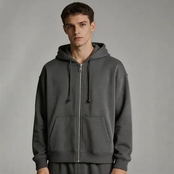 Roupa de frio moletom masculina com Ziper unissex com capuz
