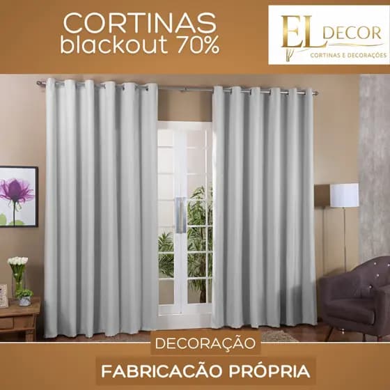 Cortina Blackout no Tecido Corta luz Sala e Quarto