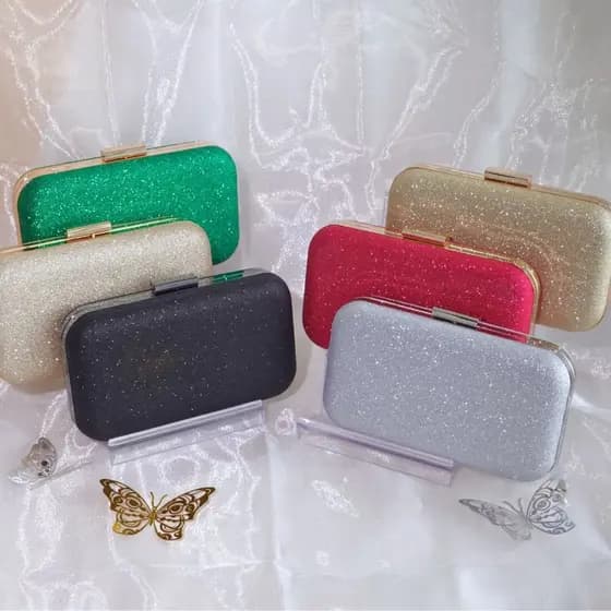 Bolsa Tiracolo / Carteira Feminina Com Glitter Para Festa / Banquete / Casamento WT168-3