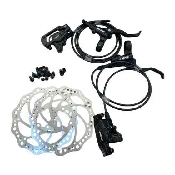 Kit Freio Disco Hidraulico Bike Bicicleta Mtb Adx Audax Caloi Com Discos 160mm