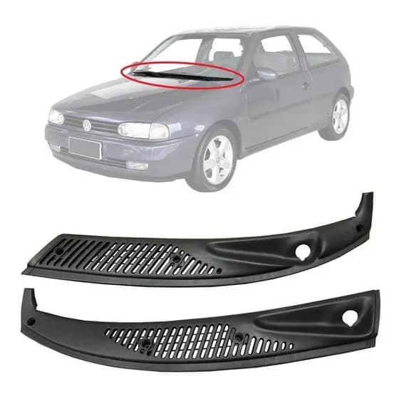 Grade Churrasqueira Capô Vw Gol 1995 1996 1997 1998 1999 Preto