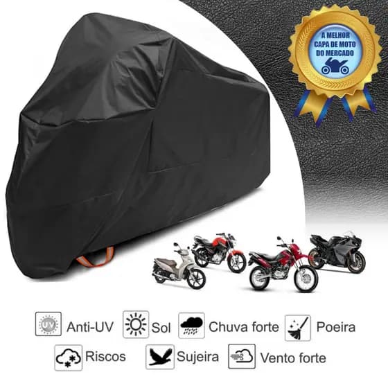 Capa Para Moto FAZER 250 Todos os AnosProtetora Forrada Impermeável Térmica Sol Chuva Poeira Anti-Risco