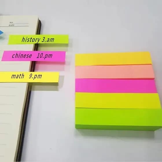 Kit Adesivo Para Anotações Colorido
