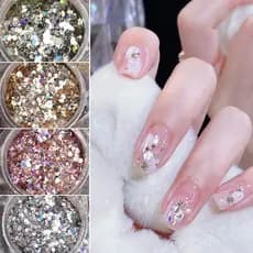 Glitter com 32 Peça DIY polvilhadas à mão, adereços fotográficos com glitter para a véspera de Ano Novo