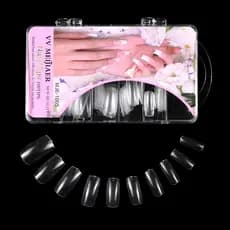 Kit 300 Tips Sorriso Transparente Para Unhas