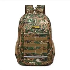 Mochila Escolar Reforçada Costa Unissex Respirável Camuflada