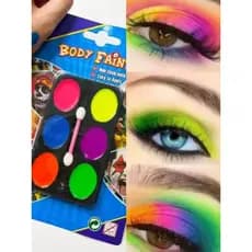 Maquiagem de Canarval e Halloween Tinta Facial 6 Cores