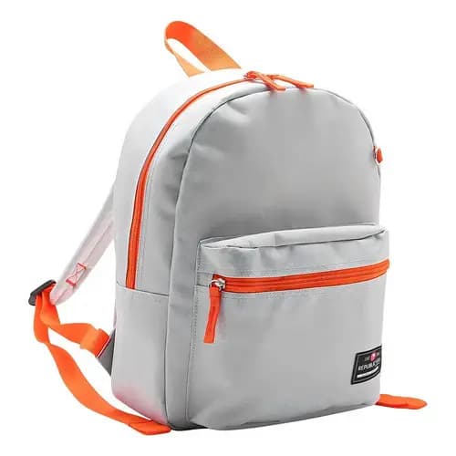 Mochila Escolar Republic Vix Cinza Chenson Poliéster 34x27cm