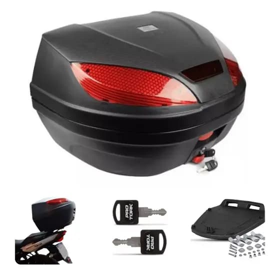 Bauleto Inteligente de 52 Litros: Modelo Smart Box para Motocicletas Bau Baú Moto Bagageiro