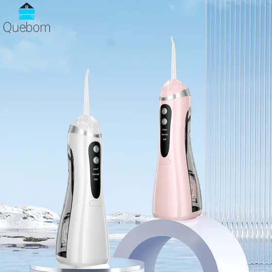 Irrigador Oral Fio Dental Portátil Para Viagem Em Casa 3 Modos De Limpeza 220ML