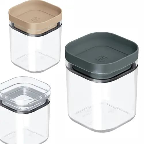 Pote Organizador Hermético Multiuso Porta Tempero 150ml Transparente Plástico com tampa UZ