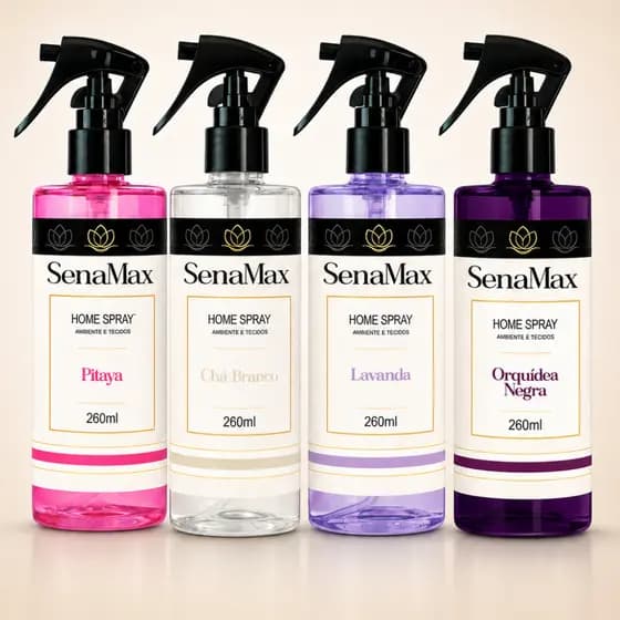 Perfume Casa Roupas Cortina Sofá Cama Aromatizador de Ambiente e Tecidos 260ml SenaMax
