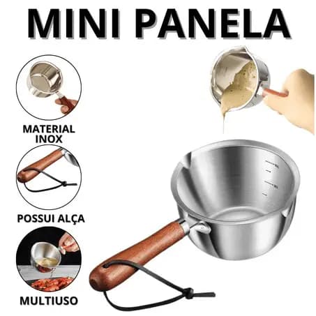 Panela Inox Pequena Panelas Pequenas 200ml Cozinha Multifuncional Utensílios Manteiga Molho Leite