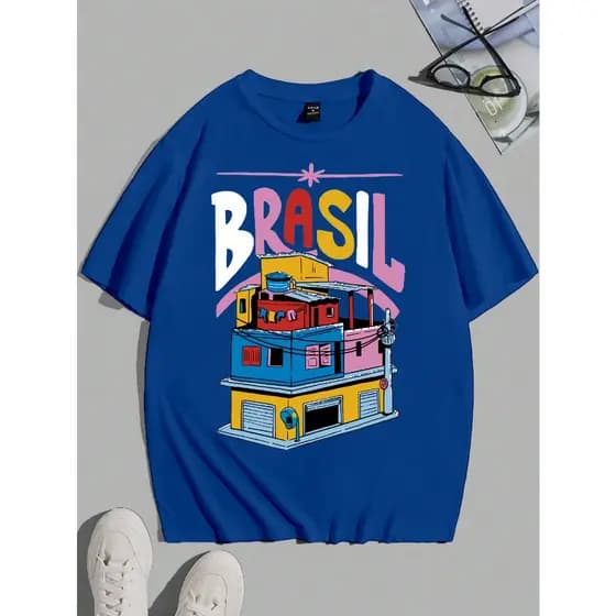 Camiseta Old School Oversized Meia Mala Fashion Moda Vaide Customizado Gring Swag Estampa Brasil Pa