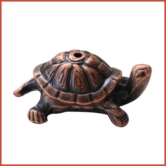 Suporte De Vara Em Forma De Tartaruga , Ornamento De Bronze Para Aromaterapia E bunverbr