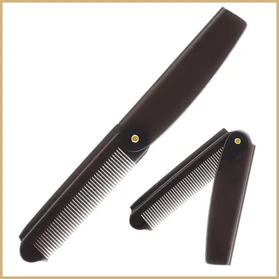 Pente Dobrável Ergonômico Portátil Aliciamento Estilo Cabelo Barba Alisamento Escova De Para Salão De Beleza Viagem Loca