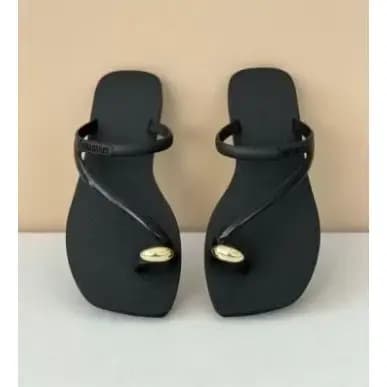 Oferte Promoção 33 ao 39 Sandália Barata Rasteira Laço Grande Duplo Feminina Chinelo Adulto Chinelo Praia