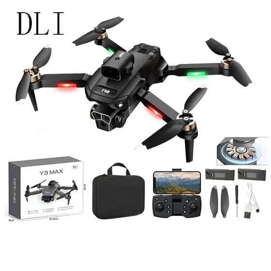 DLI Quadricóptero RC Profissional com Dual Câmeras Y3/Y3MAX/M3/M3MAX Com Motor Sem Escovas
