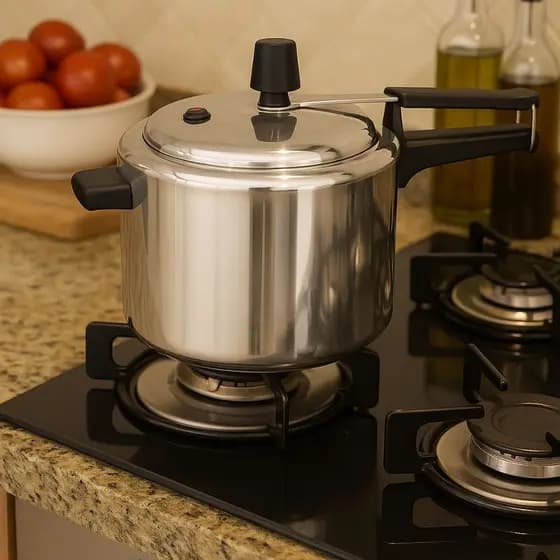 Panela de Pressão Alumínio Polido 4,5L Fechamento Interno Classic - Panelux 4,5L