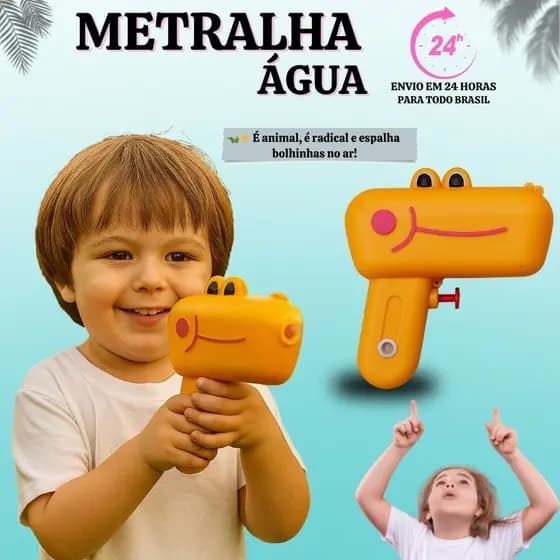 Brinquedo Crianças Máquina Pistola Lança Arma de Bolha Bolinha de Sabão Metralhadora Animal