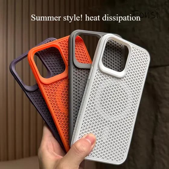 Capa De Silicone Luxuosa Com Dissipação De Calor Magnética E Respirabilidade Para iPhone 16 15 14 Plus 13 12 11 Pro Max