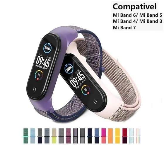 Pulseira Nylon Compativel Com XIAOMi Band 3/4/5/6 /7 Universal
