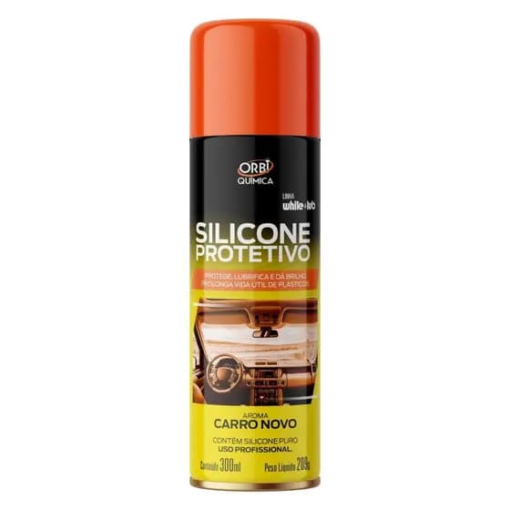 Silicone Spray Protetivo Orbi 300ml/209g Fragrância Carro Novo Orbisil