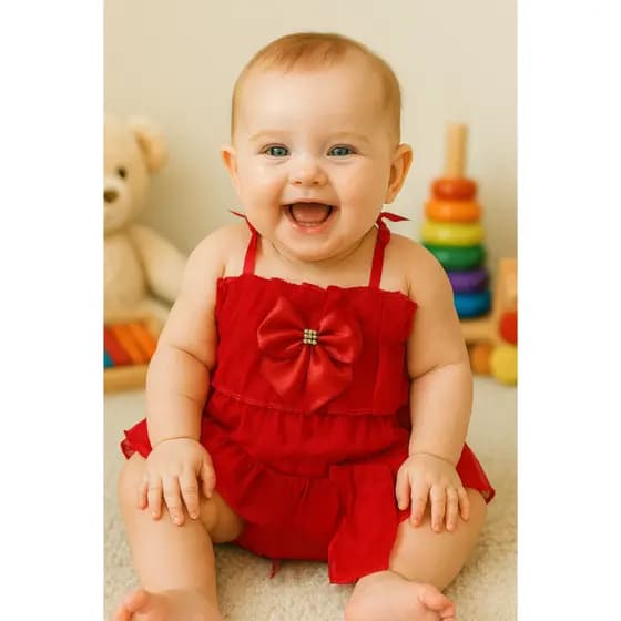 Kit Bebê Top Croped + Calcinha Bunda Rica Menina Mêsversário | Conjunto Infantil Cropped