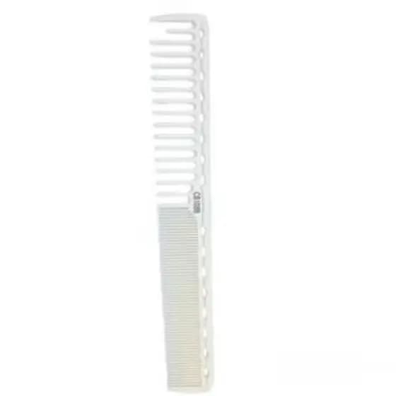 Pente de Corte Profissional Umi 18cm Carbono Anti Estático CB108 Branco