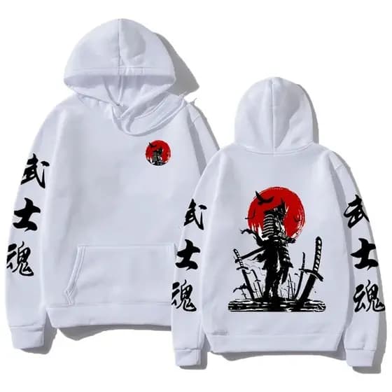 Blusa Moletom Canguru Com Capuz Anime Letras Japonesas Mangá Japones Casaco Unissex