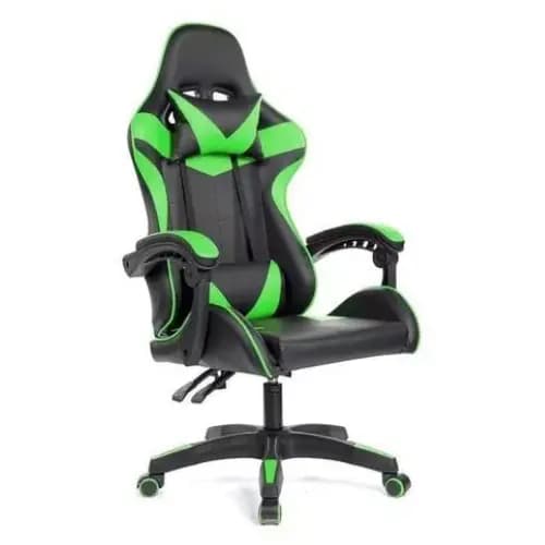 Cadeira Escritório Gamer Cor Verde Couro Sintético
