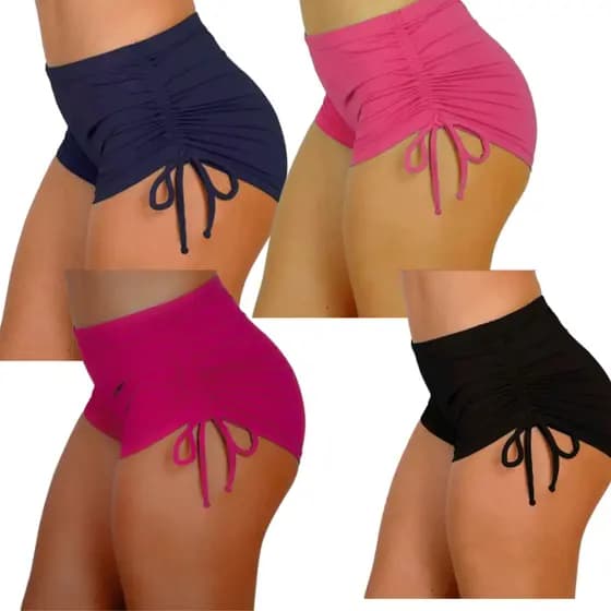 Shorts Calcinha Biquíni Shortinho Suquini Praia Escolha sua Cor
