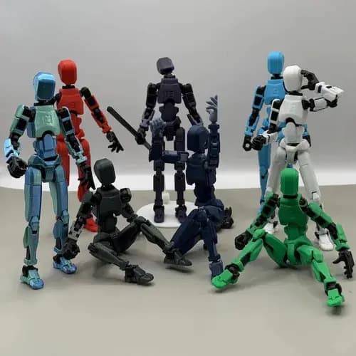 Boneco Articulado Dummy 13 Para Montar Varias cores 13cm