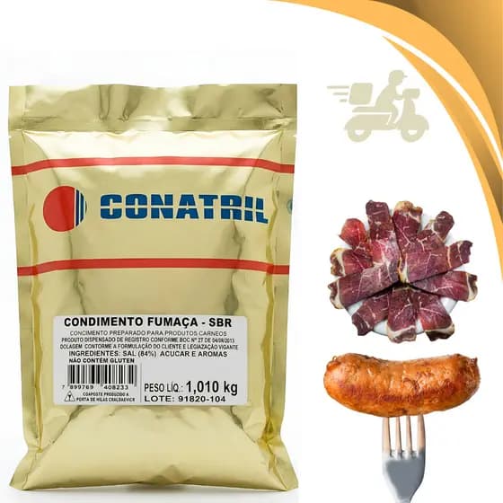 Fumaça Em Pó Natural 1 Kg Conatril Sabor Defumado Churrasco Profissional e Diario