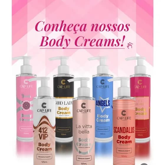 Body cream hidratante cap life inspirado fragancias famosas 125ml